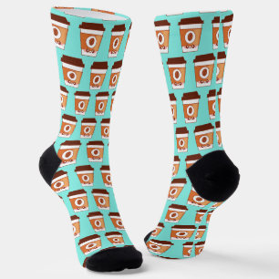 Coffee Lover Paper Cup Unique  Socks