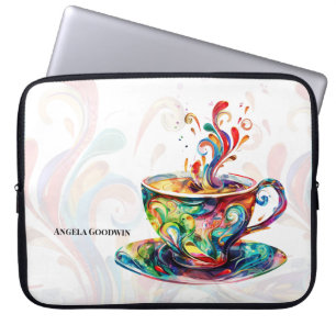 Coffee Lover Personalised Laptop Sleeve