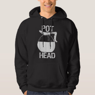Coffee Lover Pot Head  Hoodie