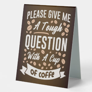 Coffee Lover Question With A Cup Of Coffee