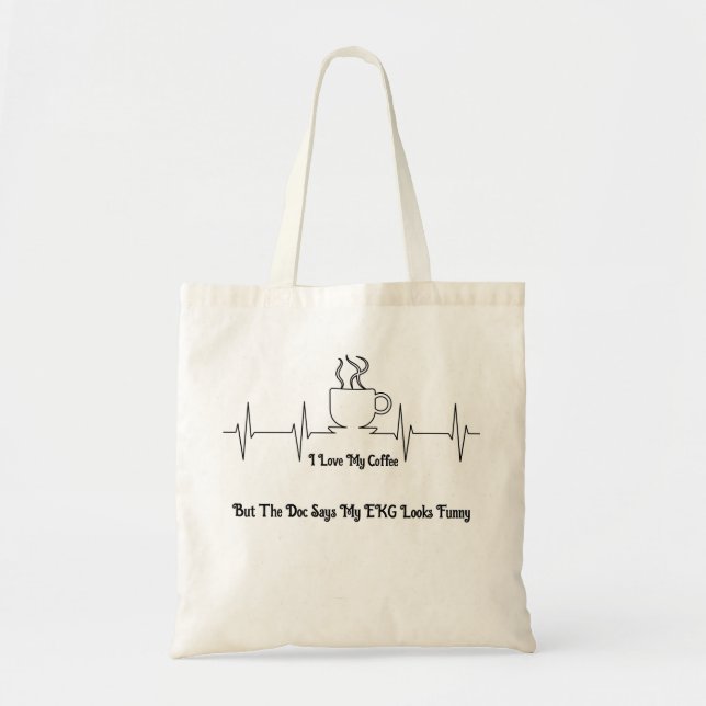 Coffee Lover Shopping Tote Bag (Front)