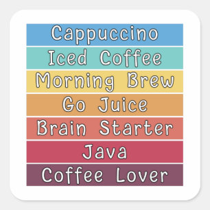 Coffee Lover   Square Sticker
