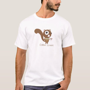 Coffee Lover Squirrel T-Shirt