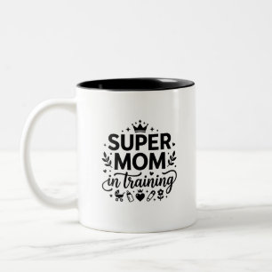 Coffee Lover Super Mum Mug Two-Tone Fun