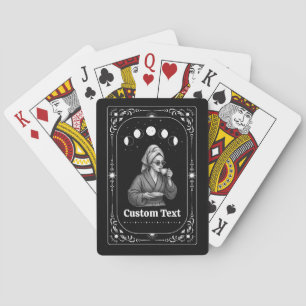 Coffee Lover Tarot Zodiac Mystical Celestial Moon Playing Cards