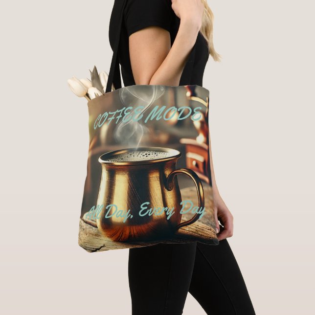 Coffee Lover Tote Bag  All-Over Print Style (Close Up)