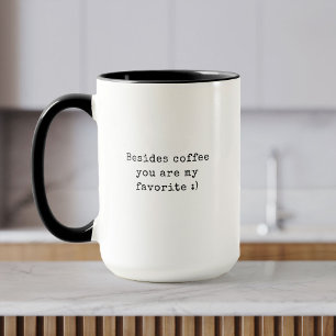 Coffee Lover Valentine's Day Fun Humour Typewriter Mug