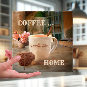 Coffee Lover Vintage Art Kitchen Tile
