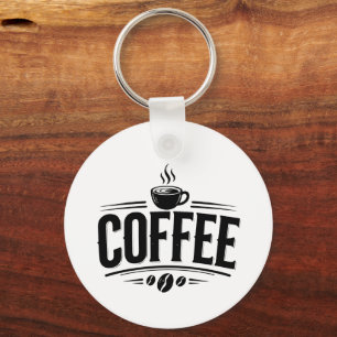 Coffee Lover Vintage Coffee T-Shirt – Funny Coffee Key Ring