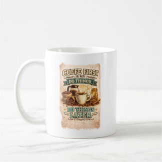 Coffee Lover Vintage Typography Design Mug