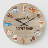 Coffee Lover Watercolor Business Coffee Shop
