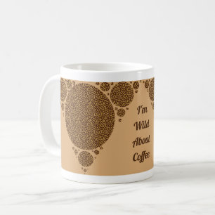 Coffee Lover Wild Cat Pattern Geometric Modern Mug