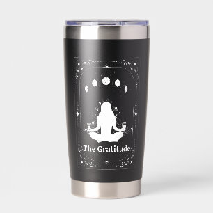 Coffee Lover Zodiac Yoga Tarot Birthday Thank You Insulated Tumbler