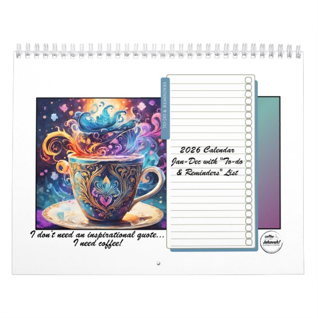 Coffee Lovers 2026 12-month Calendar  (Cover)
