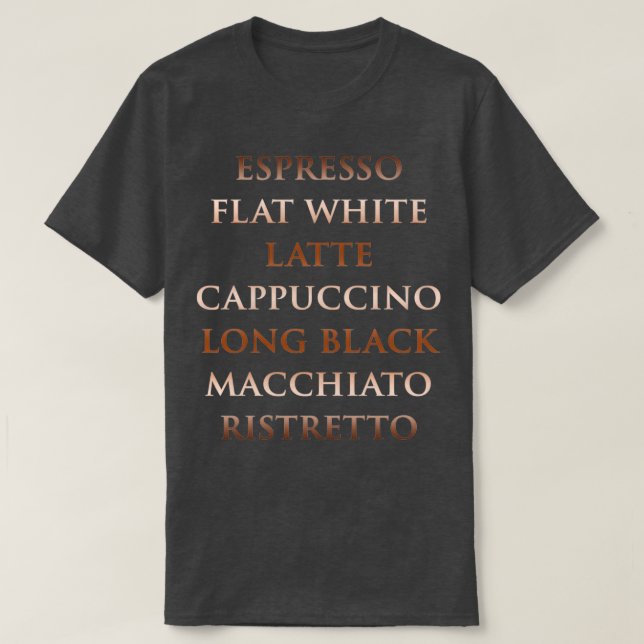 Coffee Lovers Barista design for ts coffee mugs ho T-Shirt (Design Front)