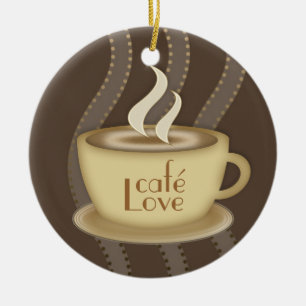 Coffee Lovers Ceramic Tree Decoration