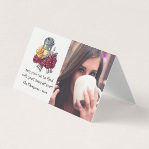 Coffee Lover's Christmas Cheer Greeting Photo