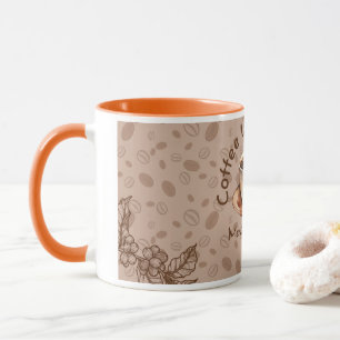 Coffee Lovers Club Mental Energy Quote Wraparound  Mug