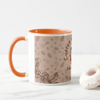 Coffee Lovers Club Mental Energy Quote Wraparound  Mug