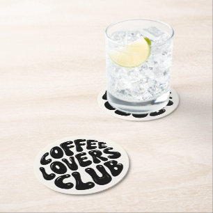 Coffee Lovers Club Round Coasters