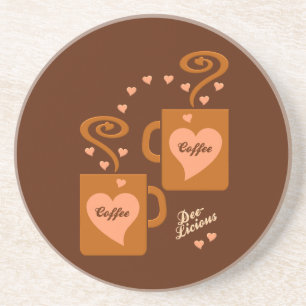 Coffee Lovers coaster, customise Coaster