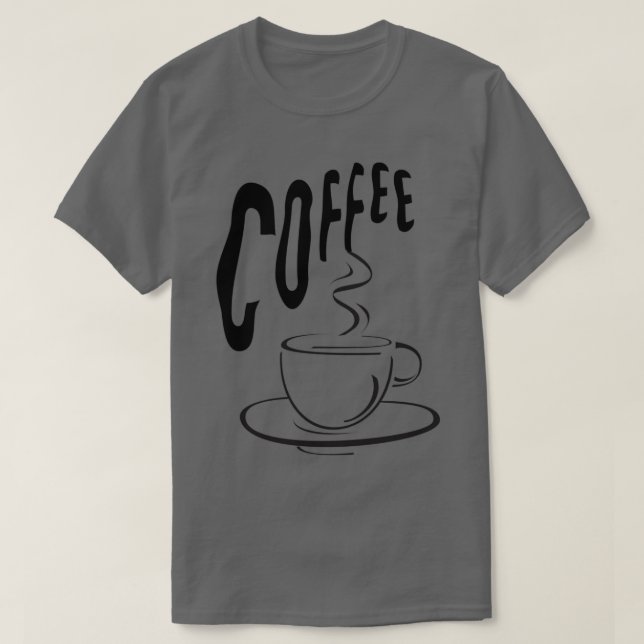 Coffee Lovers Cup Design T-Shirt (Design Front)