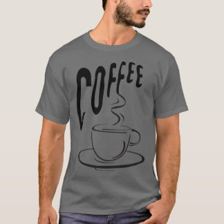 Coffee Lovers Cup Design T-Shirt