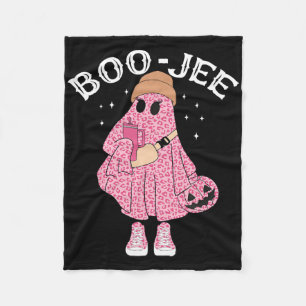 Coffee Lovers Cute Ghost Halloween Costume Boujee Fleece Blanket