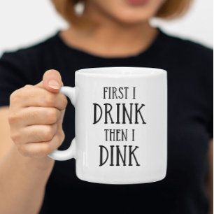 Coffee Lovers Funny Pickleball Dink Mug