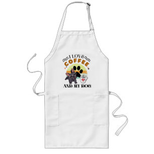 Coffee Lovers - I Love Coffee And My Dog Long Apron