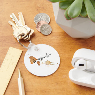 coffee lovers key ring