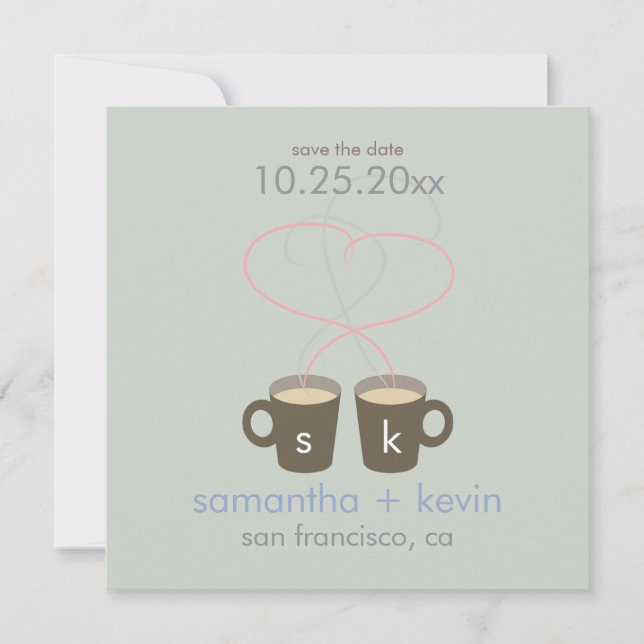 Coffee Lovers Save the Date (Front)