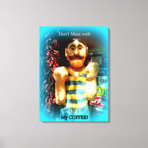 coffee lover's wrapped canvas