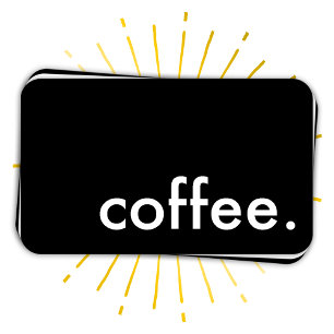 coffee. loyalty punch card