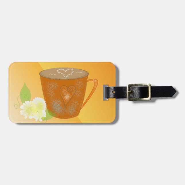 Coffee Luggage Tag (Front Horizontal)