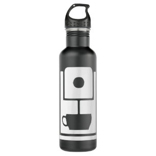 Coffee Machine Cafe Worker Uniform  710 Ml Water Bottle