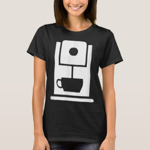 Coffee Machine Cafe Worker Uniform T-Shirt