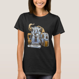 Coffee Machine Morning Caffeine bean T-Shirt