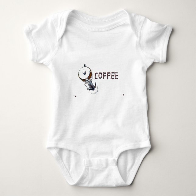 Coffee Magic Baby Bodysuit (Front)