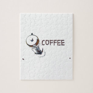 Coffee MagicEnjoy, 'first thing in the morning', ' Jigsaw Puzzle