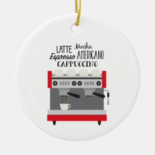 Coffee Maker Ceramic Tree Decoration