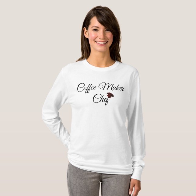 Coffee Maker chef for United States T-Shirt (Front Full)