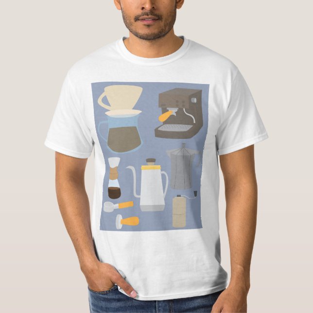 Coffee Maker Tools T-Shirt (Front)