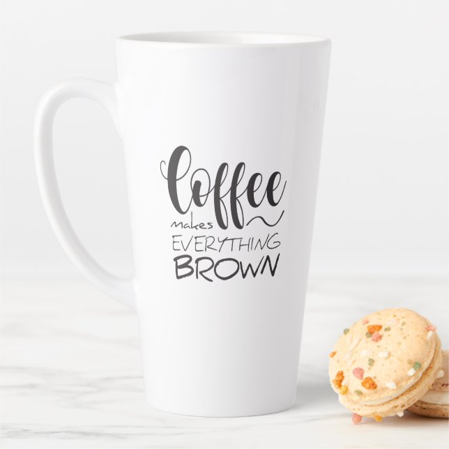 Coffee makes everything brown. Two-Tone coffee mug (In Situ)