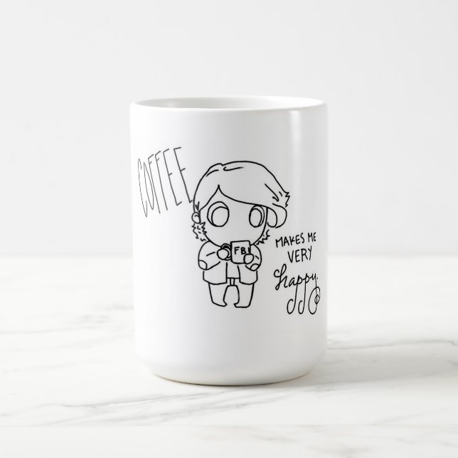 Coffee makes me very happy mug (Center)