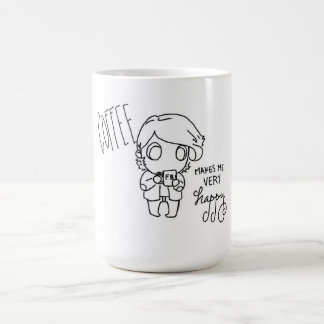 Coffee makes me very happy mug