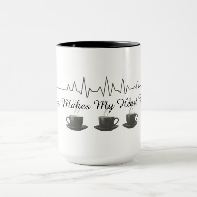 Coffee Makes My Heart Beat Mug (Center)