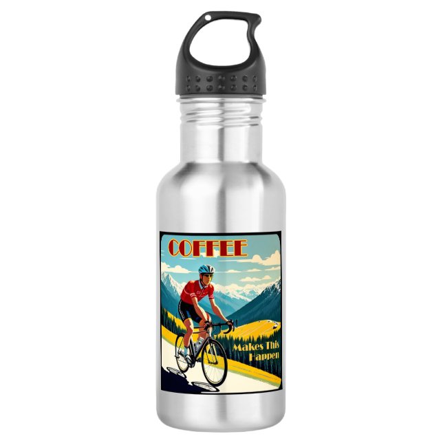 Coffee Makes This Happen Cycling 532 Ml Water Bottle (Front)