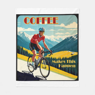 Coffee Makes This Happen Cycling Fleece Blanket