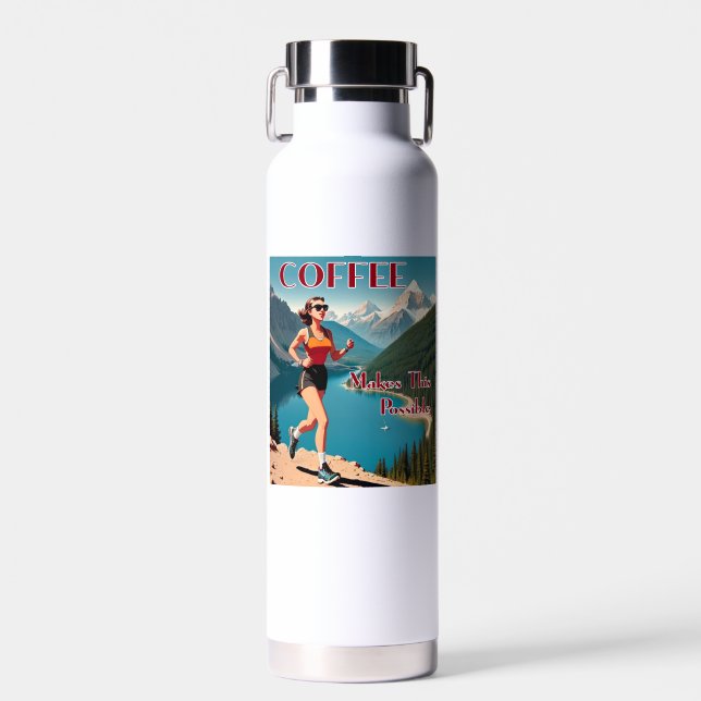 Coffee Makes This Possible Running Water Bottle (Front)